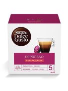 Kávékapszula, 16x7 g, NESCAFÉ "Dolce Gusto Espresso", koffeinmentes (KHK364)