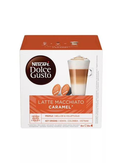 Kávékapszula, 8x2 db,  NESCAFÉ DOLCE GUSTO "Latte Macchiato", karamellás (KHK395)
