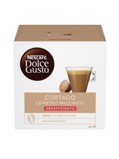   Kávékapszula, 16 db,  NESCAFÉ DOLCE GUSTO "Cortado", koffeinmentes (KHK397)