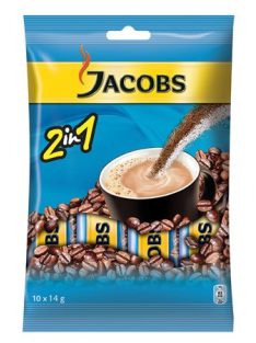   Instant kávé stick, 10x14 g, JACOBS "2in1" (KHK457)