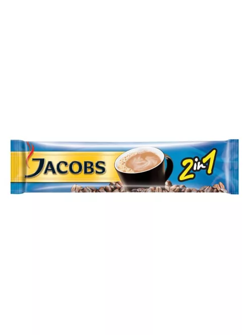 Instant kávé stick, 10x14 g, JACOBS "2in1" (KHK457)