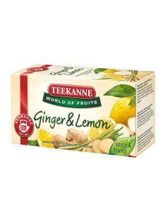   Gyümölcstea, 20x1,75 g, TEEKANNE "World of Fruits", gyömbér-citrom (KHK481)
