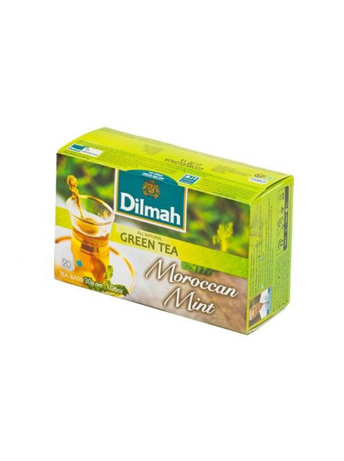 Zöld tea, 20x1,5g, DILMAH "Marokkói menta" (KHK521)