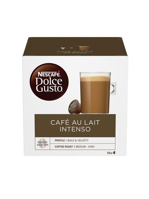 Kávékapszula, 16 db, NESCAFÉ "Dolce Gusto Café au Lait Intenso" (KHK569)