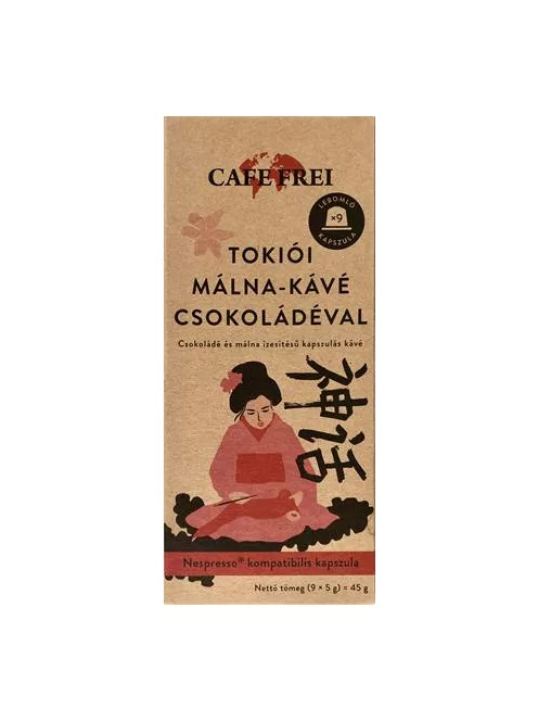 Kávékapszula, 9 db, CAFE FREI "Tokiói csokoládés málna" (KHK628)