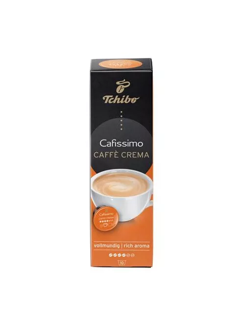 Kávékapszula, 10 db, TCHIBO "Cafissimo Caffé Crema Rich" (KHK652)