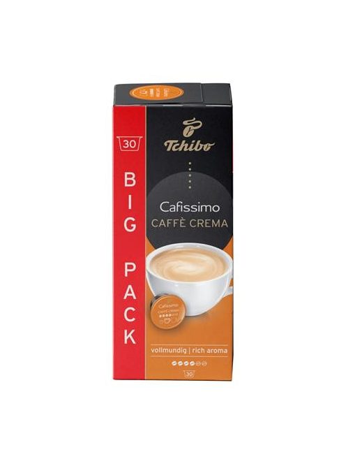 Kávékapszula, 30 db, TCHIBO "Cafissimo Caffé Crema Rich" (KHK654)