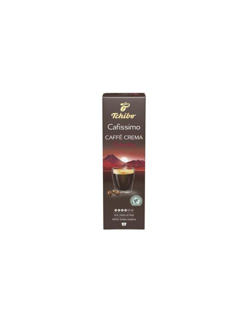 Kávékapszula, 10 db, TCHIBO "Cafissimo Caffé Crema Colombia" (KHK658)