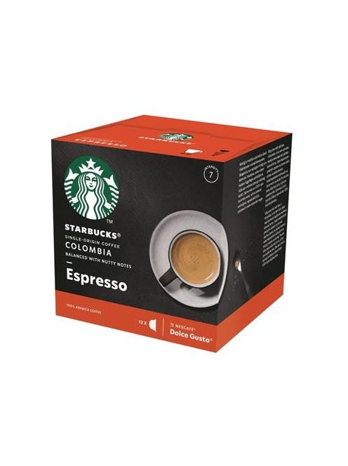 Kávékapszula, 12 db, STARBUCKS by Dolce Gusto®, "Espresso Colombia Medium Roast" (KHK717)
