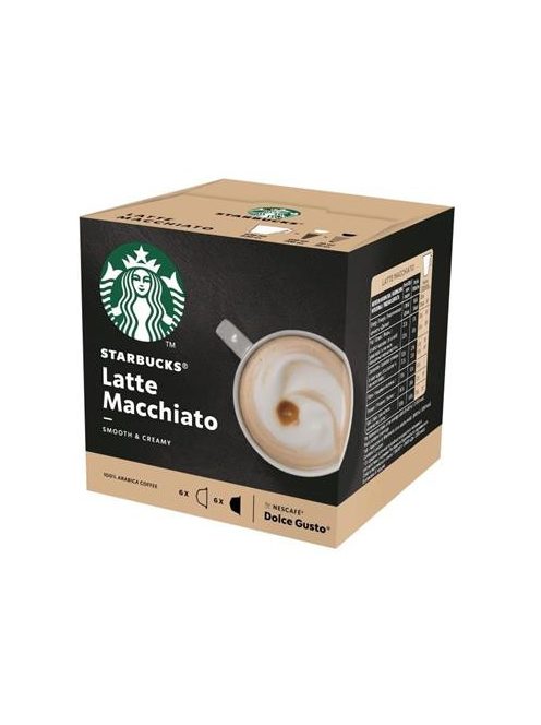 Kávékapszula, 12 db, STARBUCKS by Dolce Gusto®, "Latte Macchiato" (KHK719)