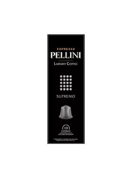 Kávékapszula, Nespresso® kompatibilis, 10 db, PELLINI, "Supremo" (KHK742)