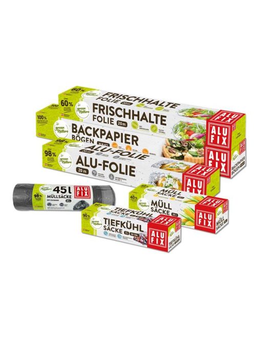 Alufólia, dobozos, 20 m, ALUFIX "Green Nature" (KHK832)