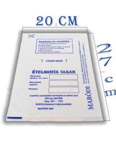 Ételminta tasak, 20x27 cm, 500 db (KHK835)