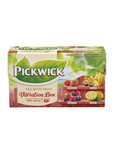   Fekete tea, 20x1,5 g, PICKWICK "Variációk Piros", eper, trópusi gyümölcs, erdei gyümölcs, citrom (KHK871)