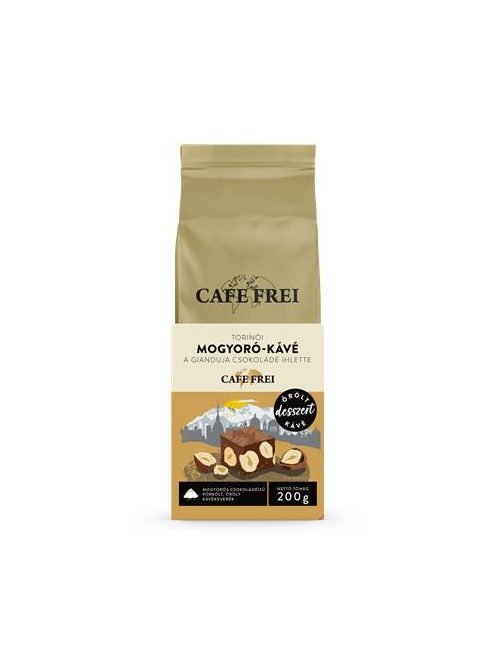 Kávé, pörkölt, őrölt, 200 g, CAFE FREI "Torinói Csoko-Nut" (KHK874)