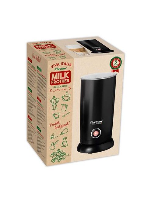 Tejhabosító, elektromos, BESTRON, fekete (KHKGB036)