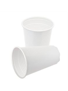Műanyag pohár, 2,3 dl, fehér (KHMU010)