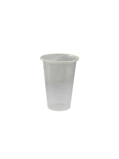 Műanyag pohár, 2,3 dl, víztiszta (KHMU010VT)