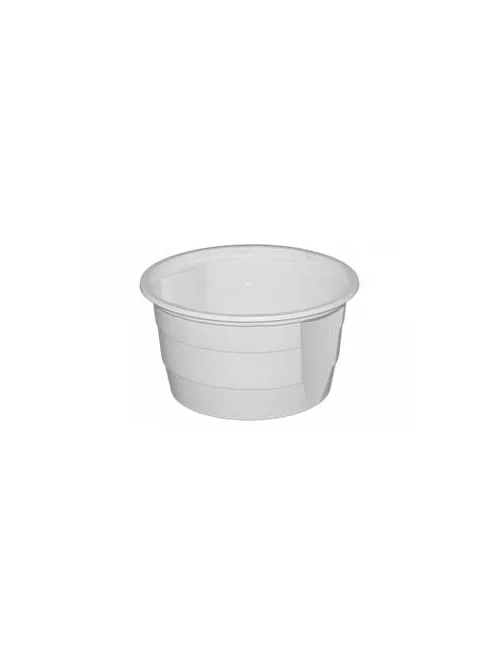 Műanyag gulyás tányér, 750 ml, 50 db, fehér (KHMU182)