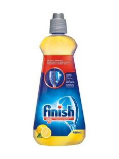   Gépi öblítőszer, 400 ml, FINISH, "Shine&Dry", citrom (KHT082)