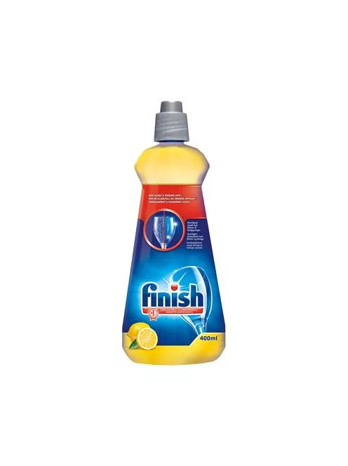Gépi öblítőszer, 400 ml, FINISH, "Shine&Dry", citrom (KHT082)