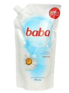   Folyékony szappan utántöltő, 0,5 l, BABA, kamilla (KHT453)