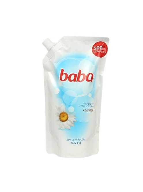Folyékony szappan utántöltő, 0,5 l, BABA, kamilla (KHT453)