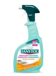   Konyhai felülettisztító- és fertőtlenítő spray, 500 ml, SANYTOL (KHT744)