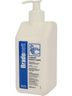   Folyékony szappan, fertőtlenítő, pumpás, 500 ml, BRADONETT (KHT877)