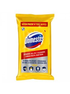  Nedves törlőkendő, 100 db, DOMESTOS "XXL citrom" (KHT889)