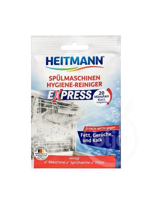 Mosogatógép tisztító por, 30 g, HEITMANN "Express" (KHT950)