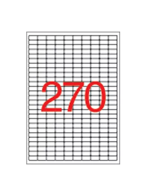 Etikett, univerzális, 17,8x10 mm, eltávolítható, kerekített sarkú, APLI, 6750 etikett/csomag, APLI