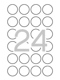   Etikett, 40 mm kör, biztonsági, APLI, 240 etikett/csomag, APLI