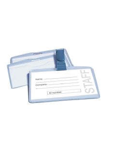 Névkitűző, csíptetővel, 90×56 mm, APLI (LCA11740)