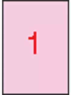   Etikett, 210x297 mm, színes, APLI, pasztell rózsaszín, 20 etikett/csomag, APLI