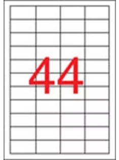   Etikett, 48,5x25,4 mm, poliészter, időjárásálló, matt, APLI, áttetsző, 880 etikett/csomag, APLI