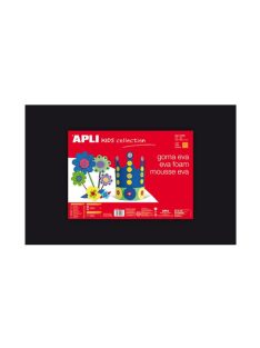   Moosgumi, 400x600 mm, APLI "Eva Sheets", fekete (LCA12768)