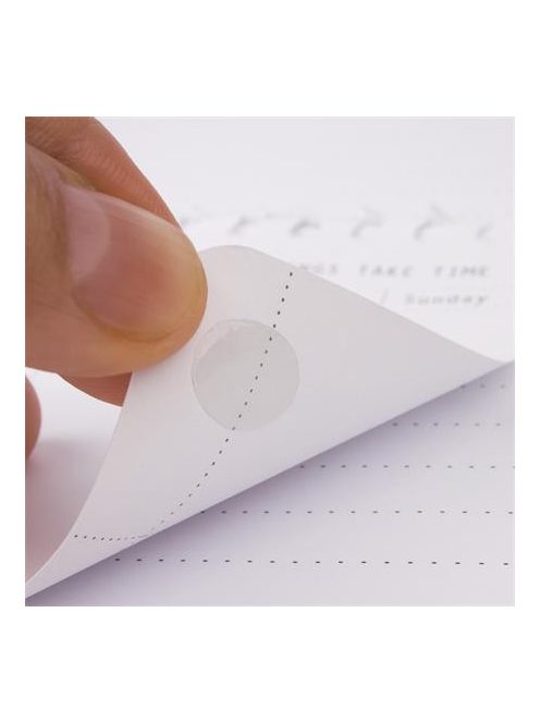 Ragasztókorong, eltávolítható, APLI "Transparent Dots", átlátszó (LCA12871)