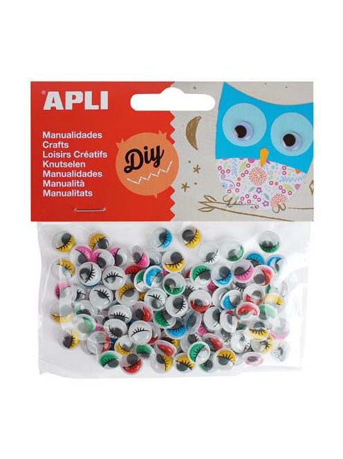 Öntapadó mozgó szem, APLI "Creative", vegyes színek (LCA13265)