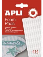 Ragasztó négyzetek, 414 db/csomag, kétoldalas, APLI (LCA13814)