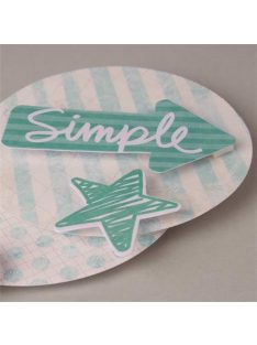   Ragasztó négyzetek, 414 db/csomag, kétoldalas, APLI (LCA13814)