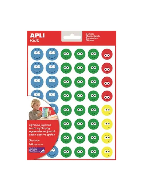 Matrica, emoji, APLI "Happy face" (LCA14226)