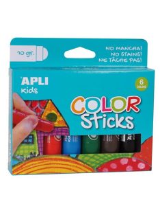   Tempera kréta készlet, APLI Kids "Color Sticks", 6 különböző szín (LCA14227)