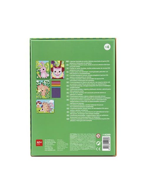 Mozaikos képkészítő készlet, APLI Kids "Animals Mosaic", erdei állatok (LCA14289)