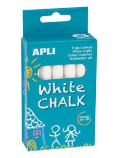 Táblakréta, kerek, 10 darabos, APLI, fehér (LCA14576)