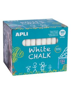Táblakréta, kerek, 100 darabos, APLI, fehér (LCA14577)