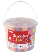 Aszfaltkréta, kerek, jumbo, 20 darabos, APLI, vegyes színek (LCA14855)