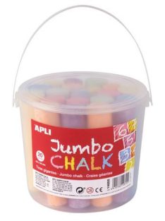   Aszfaltkréta, kerek, jumbo, 20 darabos, APLI, vegyes színek (LCA14855)