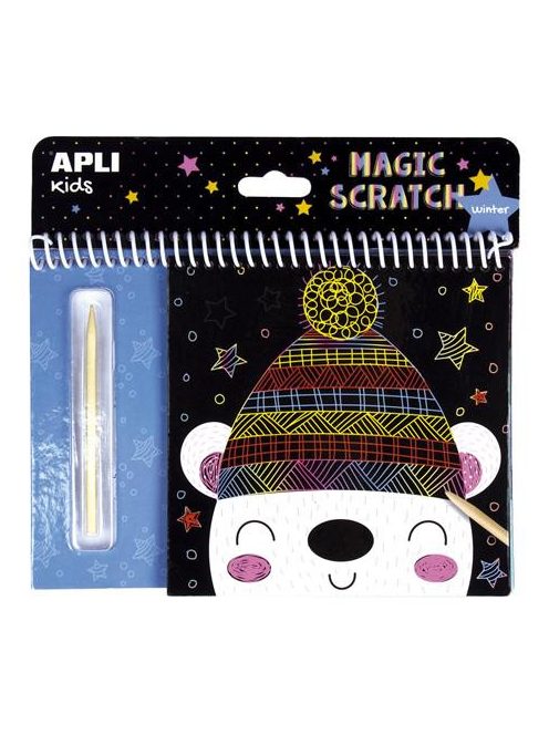 Varázsfüzet, APLI "Magic Scratch Winter", téli mintákkal (LCA16524)