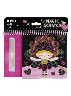   Varázsfüzet, APLI "Magic Scratch Fairies", tündér mintákkal (LCA16525)